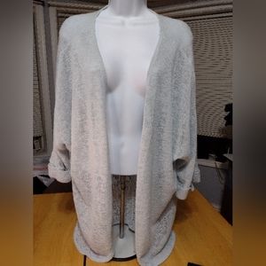 Soft and lightweight "entro" cardigan powder blue Size Large